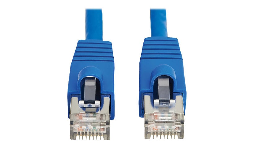 Tripp Lite Cat8 Ethernet Cable 40G Snagless SSTP RJ45 M/M PoE Blue 10ft