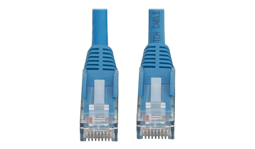 Tripp Lite Cat6 Ethernet Cable Snagless Molded UTP RJ45 M/M PoE LSZH Blue 1M