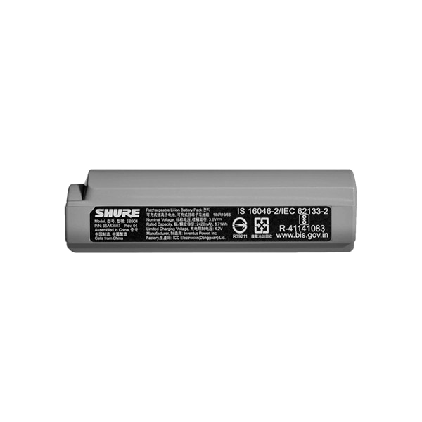 Shure battery - Li-Ion