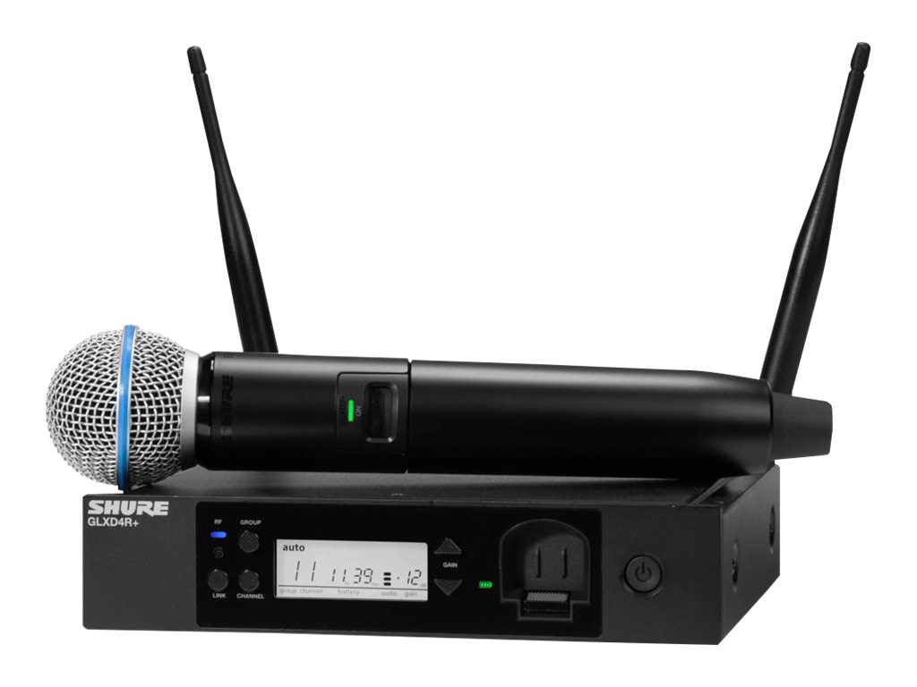 Shure GLX-D+ Dual Band Digital Wireless GLXD24R+/B58-Z3 Hand Held - wireless microphone system