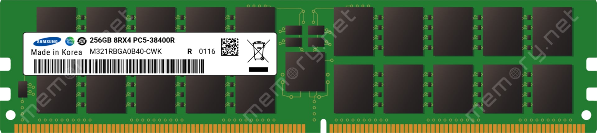 Samsung - DDR5 - module - 256 GB - DIMM 288-pin - 4800 MHz / PC5-38400 - re
