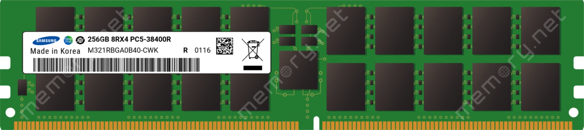 Samsung - DDR5 - module - 256 GB - DIMM 288-pin - 4800 MHz / PC5 