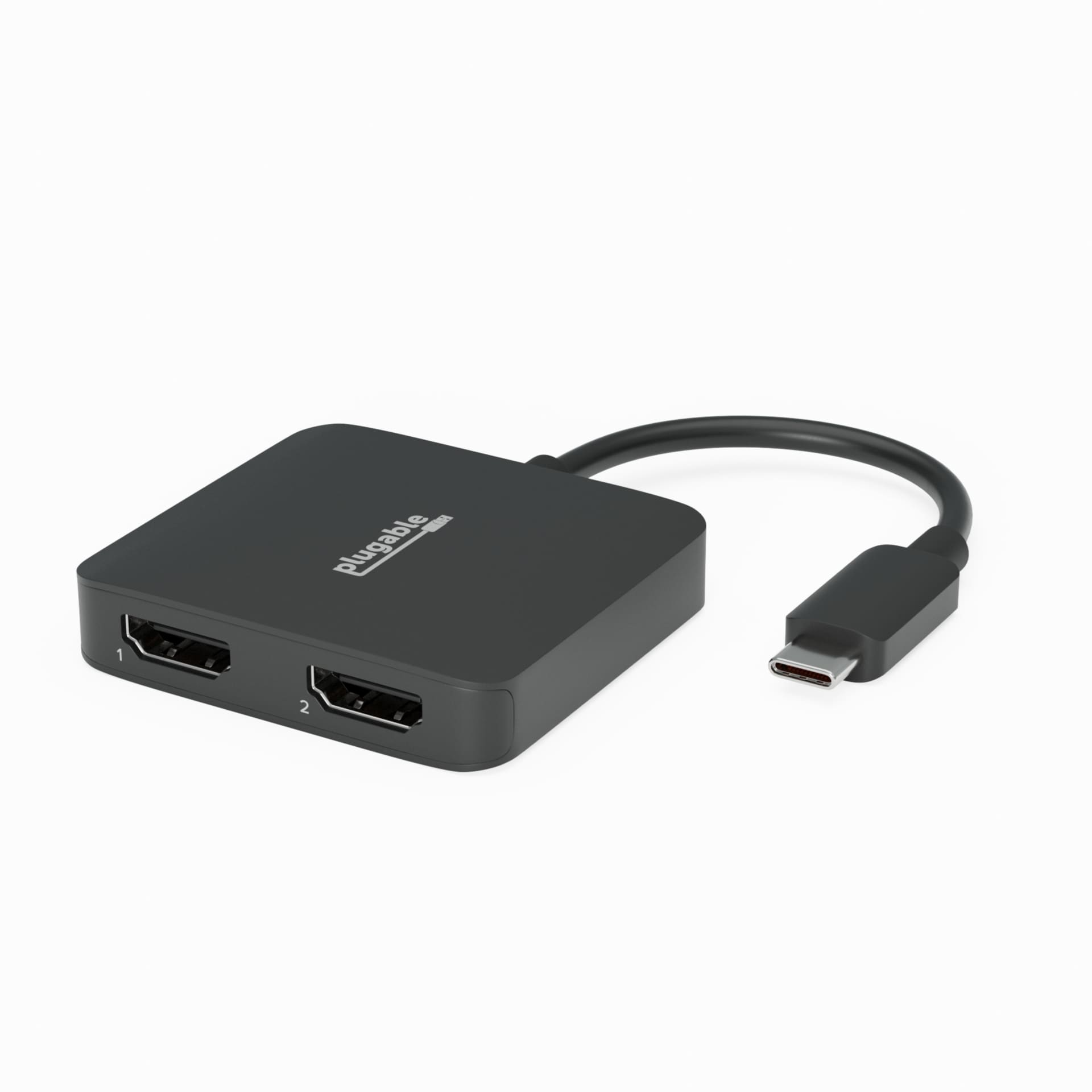 Plugable USB C to HDMI Adapter for Dual Monitors, 4K 60Hz USB C Hub