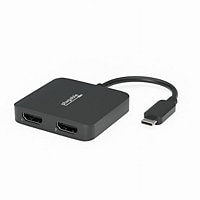 Plugable USB C to HDMI Adapter for Dual Monitors 4K 60Hz USB C Hub for Windows and Chromebook,Driverless