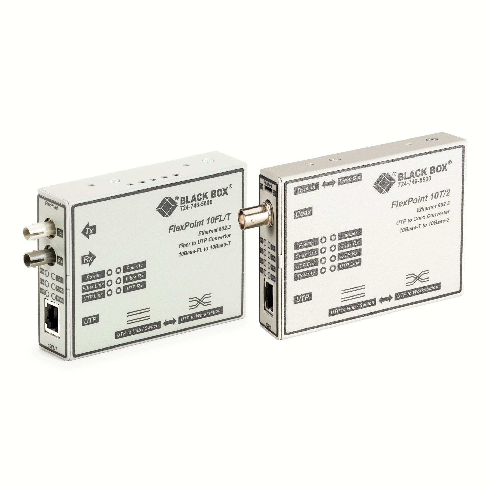 Media Converter Kit - 10BASE2 Coax to 10BASE-FL