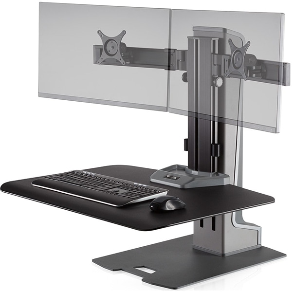 Innovative Winston-E Electric Dual Monitor Sit-Stand Workstation