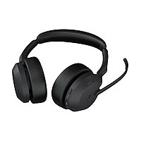 Jabra Evolve2 55 MS Stereo - micro-casque - avec support de chargement