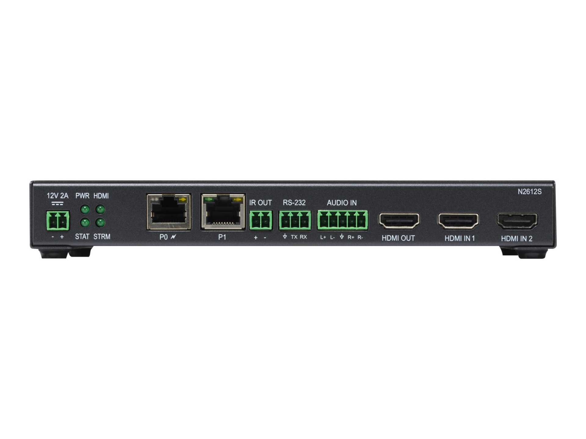 AMX SVSI NMX-ENC-N2612S - Card Version audio/video/USB/serial RS-232 over IP encoder / audio embedder wallplate