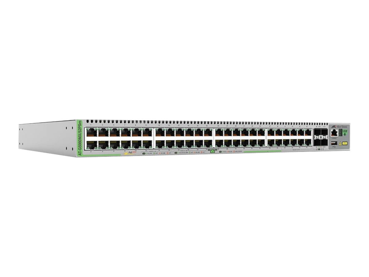 Allied Telesis GS980MX Layer-3 48-Port SFP+ PoE Switch