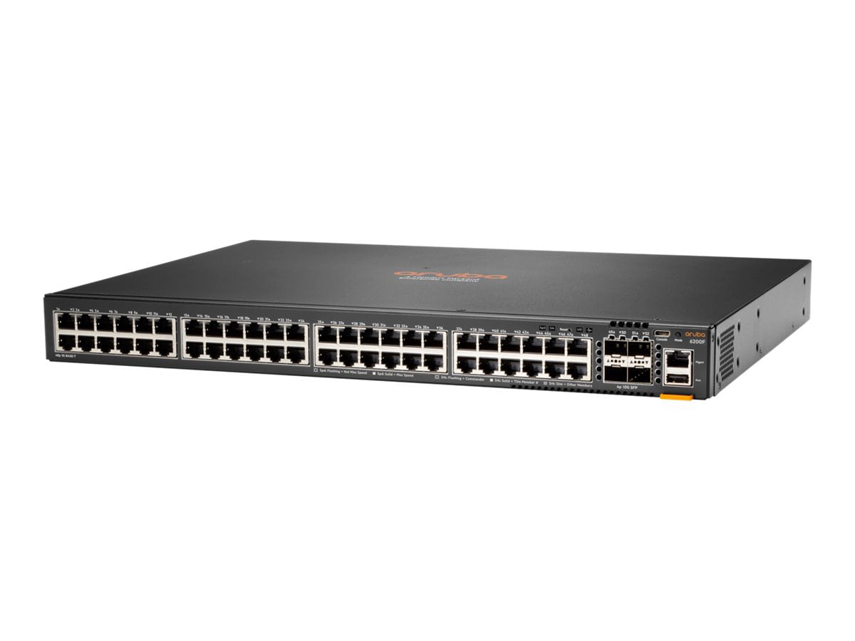 HPE Aruba Networking CX 6200F 48G 4SFP+ Switch - commutateur - 48 ports - Géré - Montable sur rack