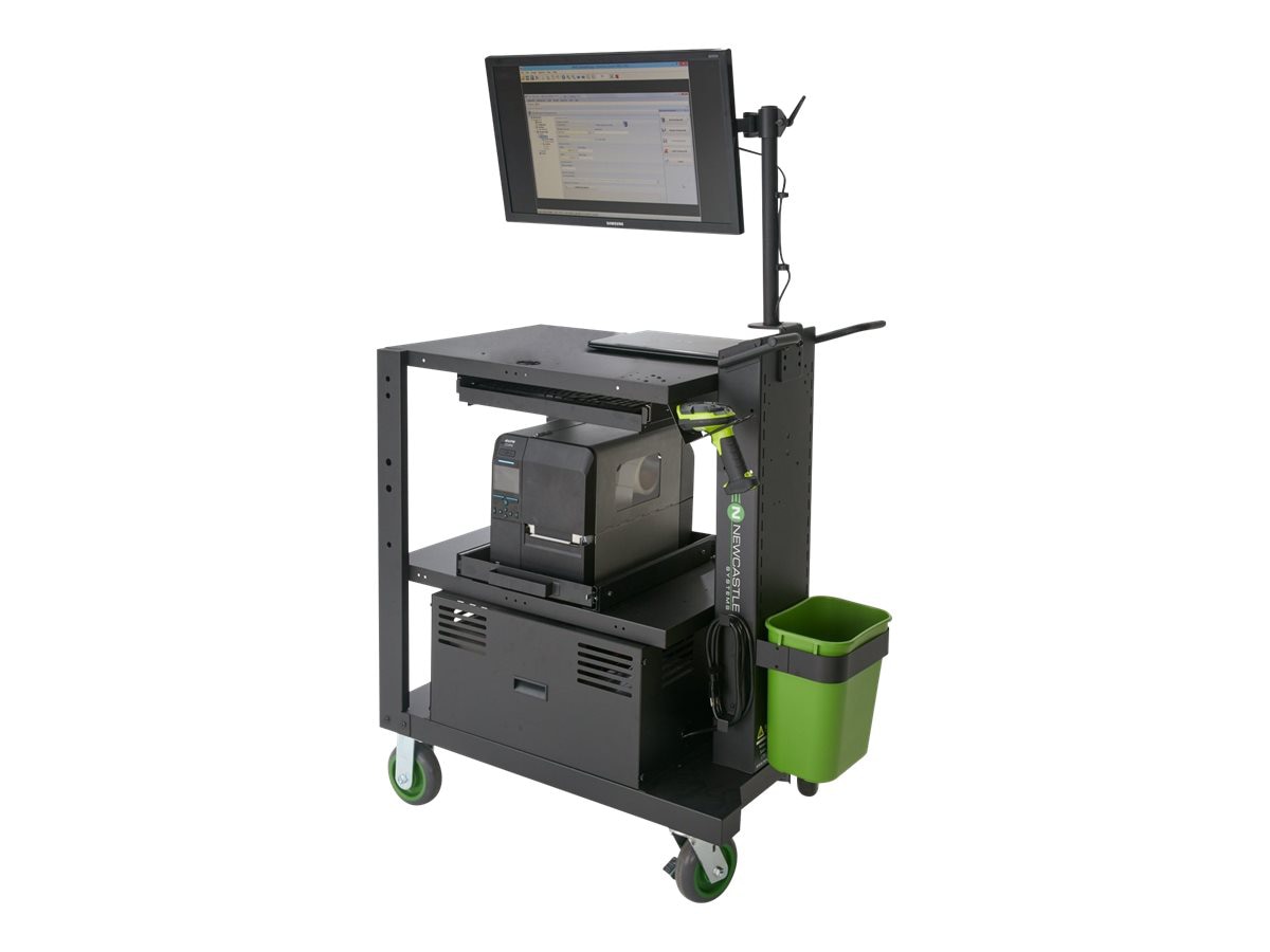 Newcastle Systems PC Series PC510-LI Mobile Powered Workstation cart - blac