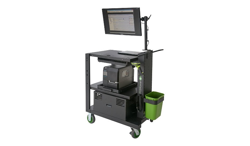 Newcastle Systems PC Series PC510-LI Mobile Powered Workstation - cart - black