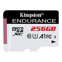 Kingston High Endurance - flash memory card - 256 GB - microSDXC UHS-I U1