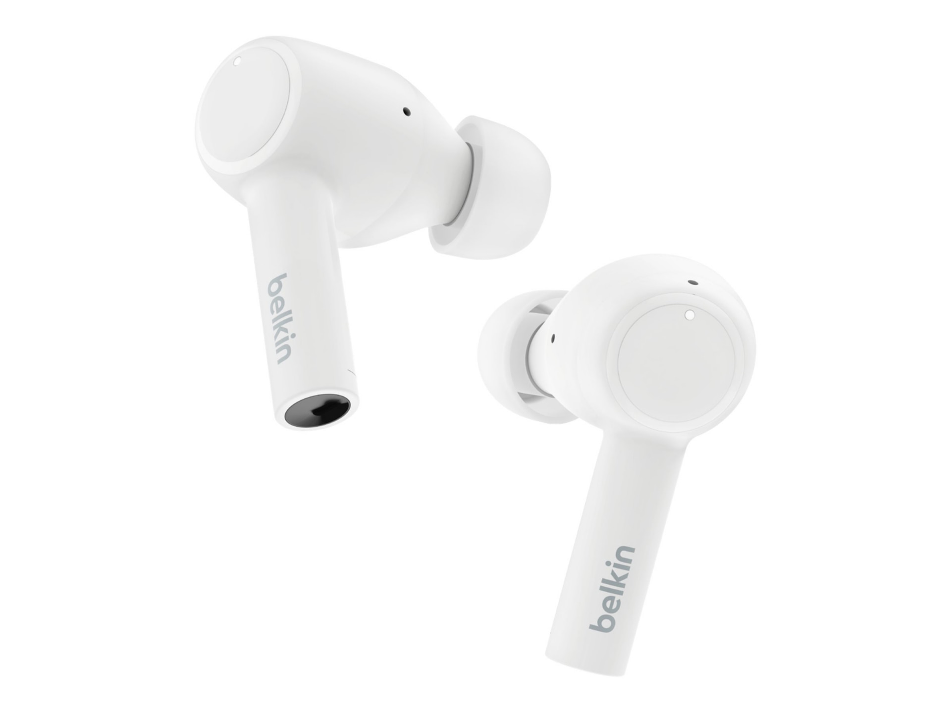 Belkin SoundForm Pulse Noise Cancelling Earbuds - True Wireless Earphones With Mic - White