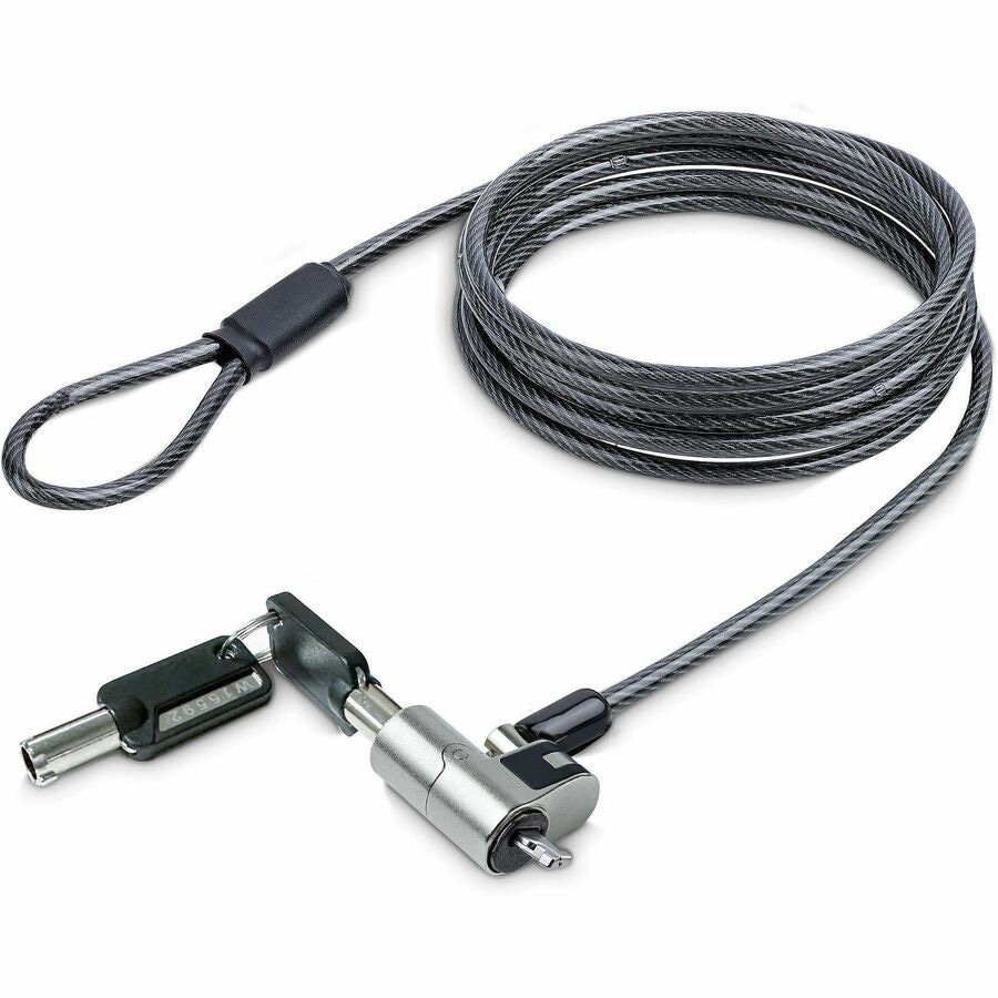 StarTech.com Nano Laptop Cable Lock 6ft, Anti-Theft Keyed Lock, Security Ca