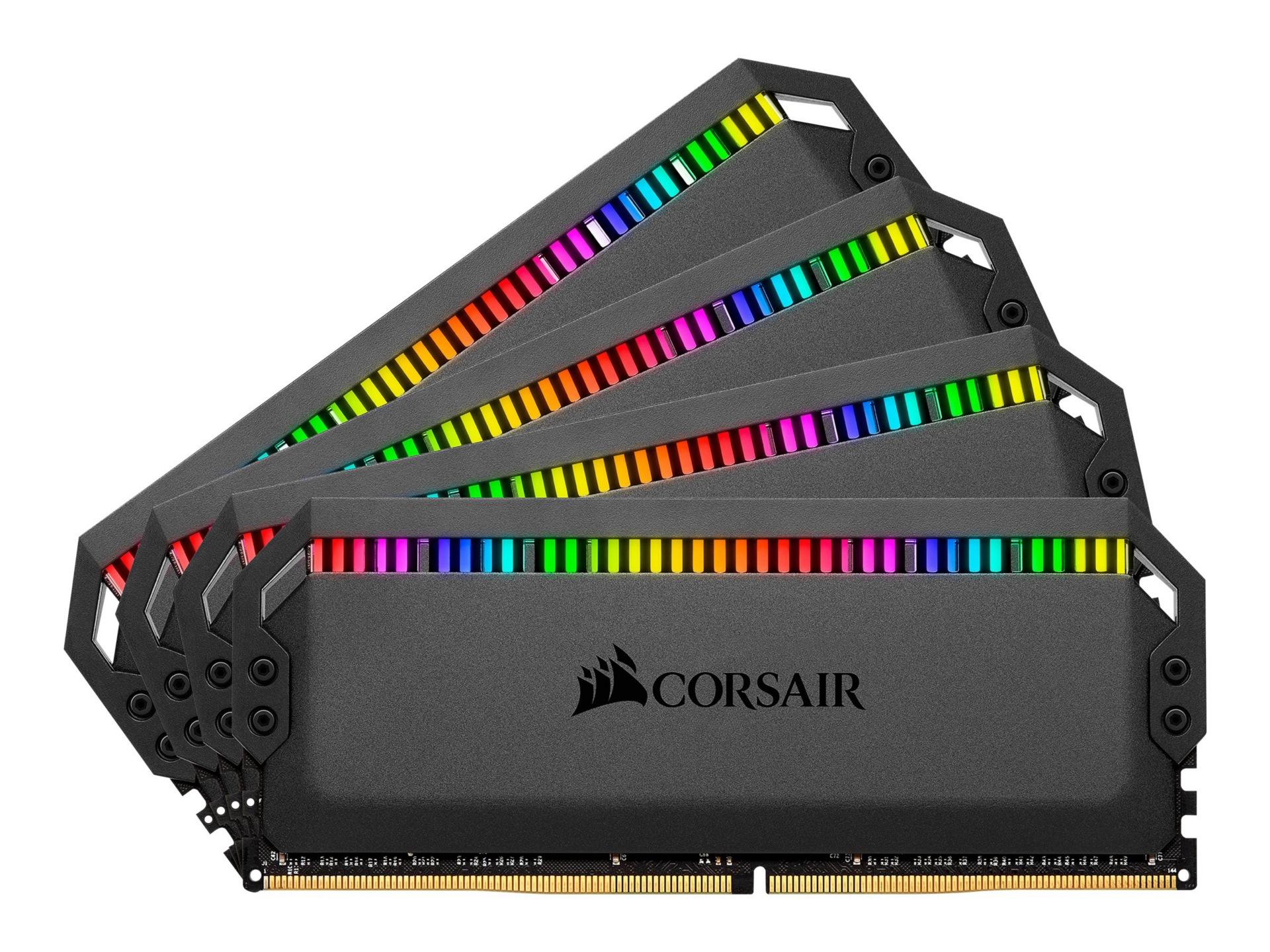 CORSAIR Dominator Platinum RGB - DDR4 - kit - 64 GB: 4 x 16 GB - DIMM 288-pin - 3600 MHz / PC4-28800 - unbuffered