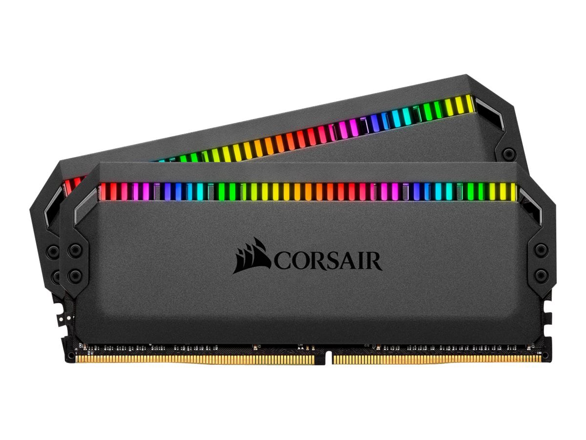 CORSAIR Dominator Platinum RGB - DDR4 - kit - 64 GB: 4 x 16 GB - DIMM 288-pin - 3600 MHz / PC4-28800 - unbuffered