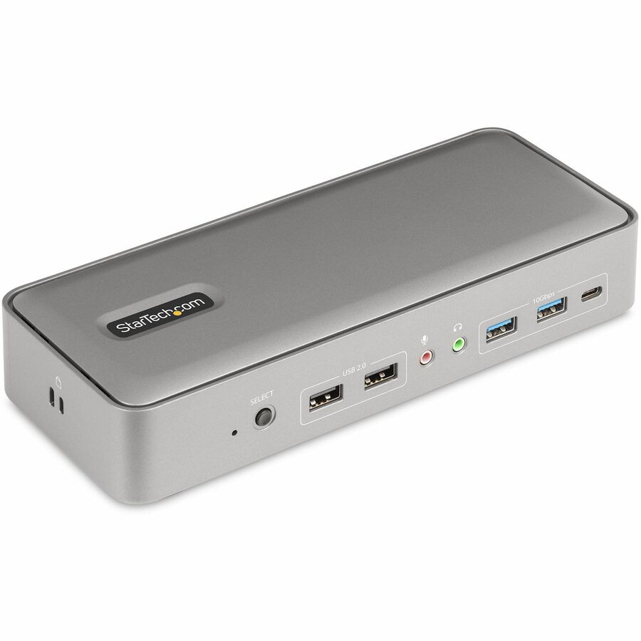 StarTech.com Dual-Laptop USB-C KVM Docking Station, Dual Monitor 4K 60Hz Di