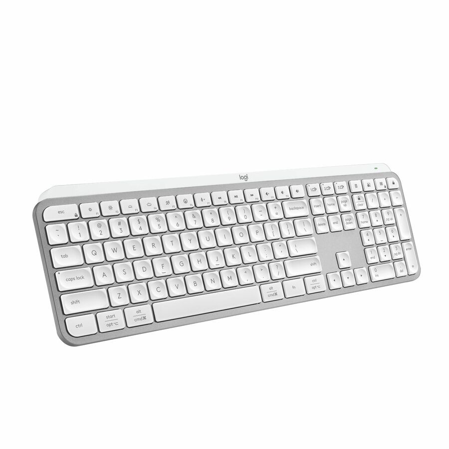 Thumbnail 2 of 10 for Logitech MX Keys S Wireless Keyboard, Low Profile, Fluid Precise Quiet Typing, USB C Rechargeable, Pale Gray