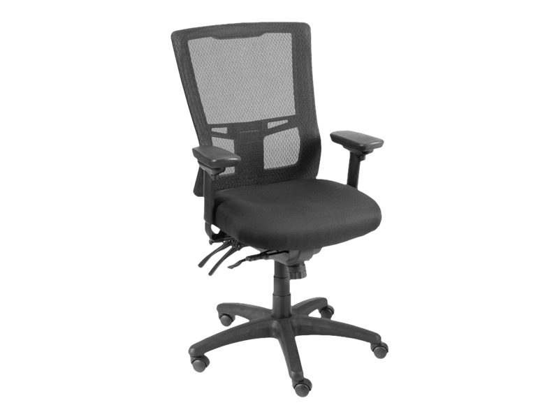 Uline Ergo H-7690BL - chair - mesh fabric, polyester mesh - black