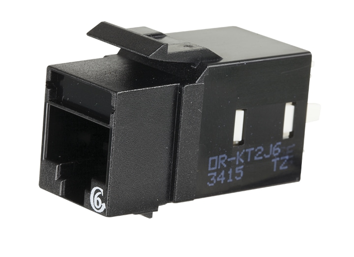 Ortronics CAT6 Keystone Jack - Black