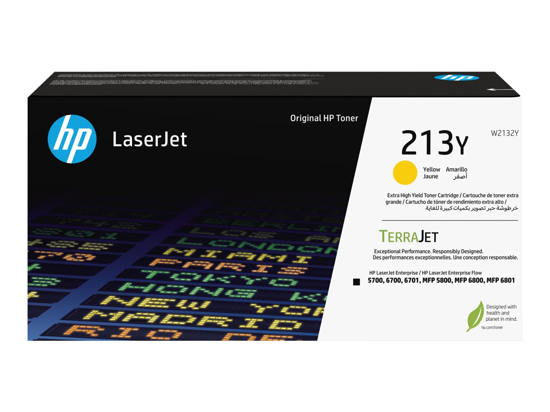 HP 213Y Original Laser Toner Cartridge - Yellow - 1 Each