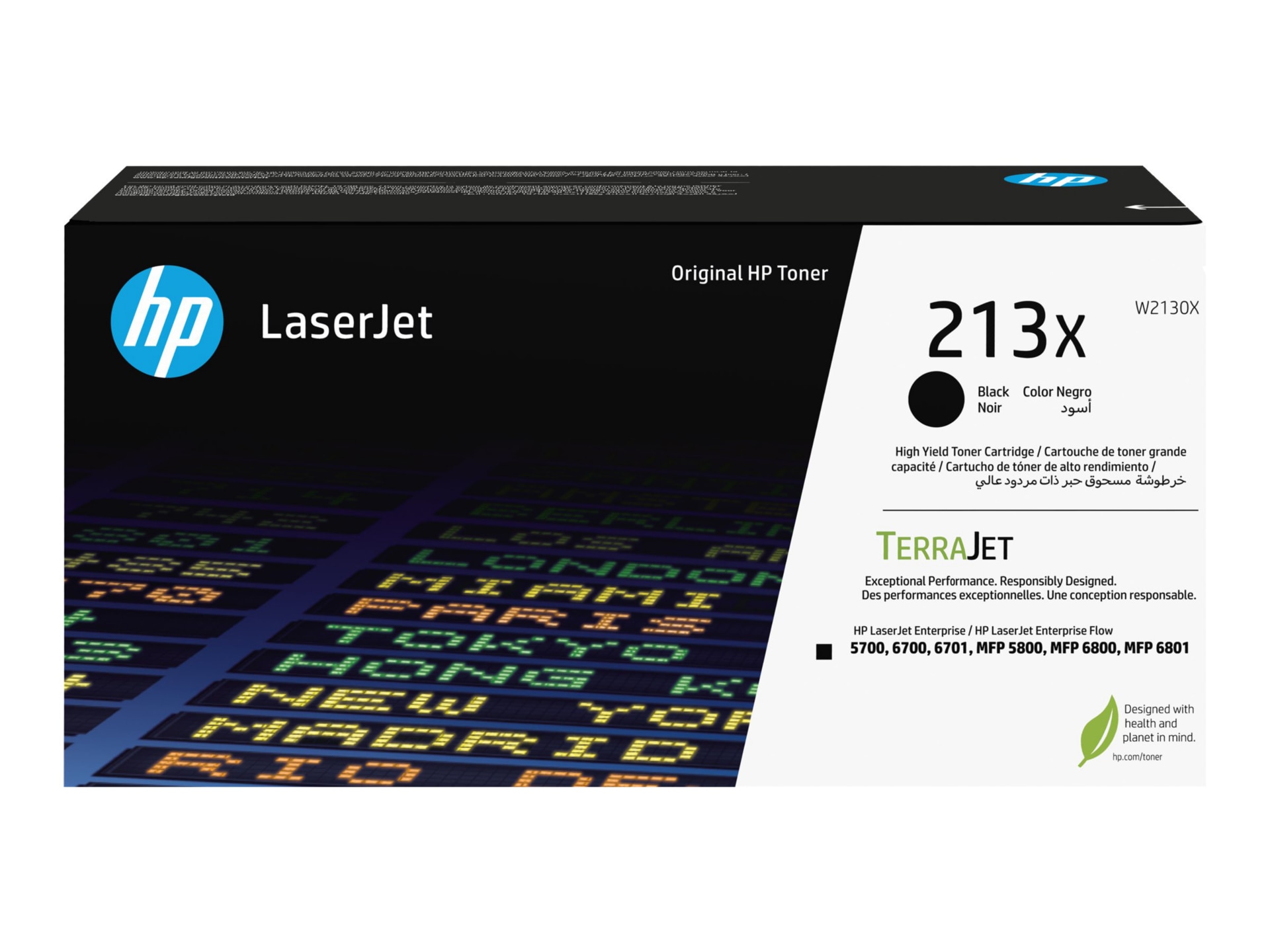 HP 213X Original Laser Toner Cartridge - Black - 1 Each