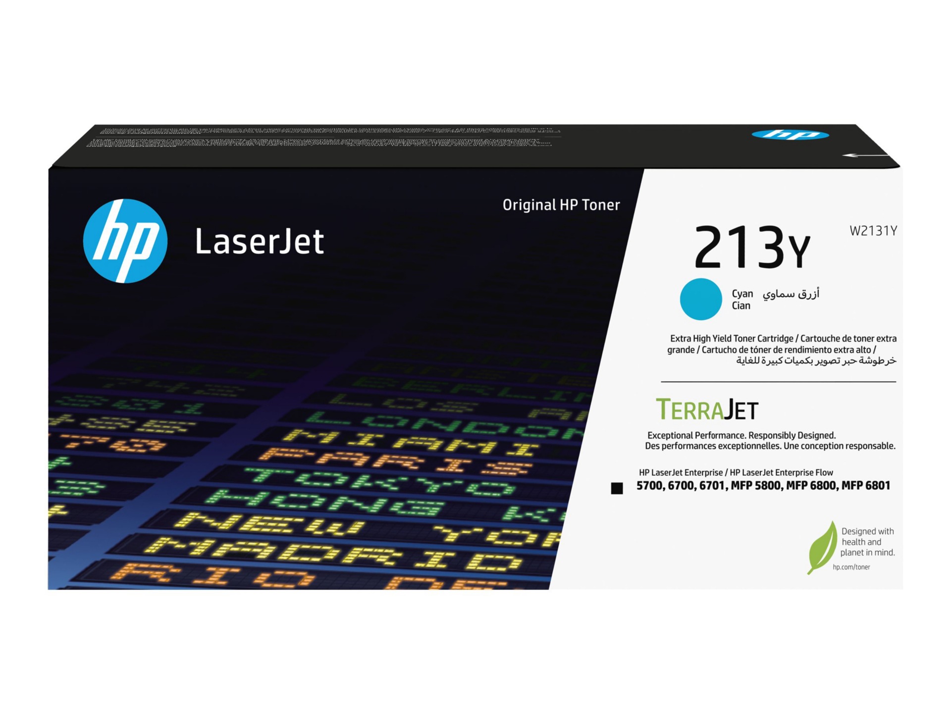 HP 213Y Original Laser Toner Cartridge - Cyan - 1 Each