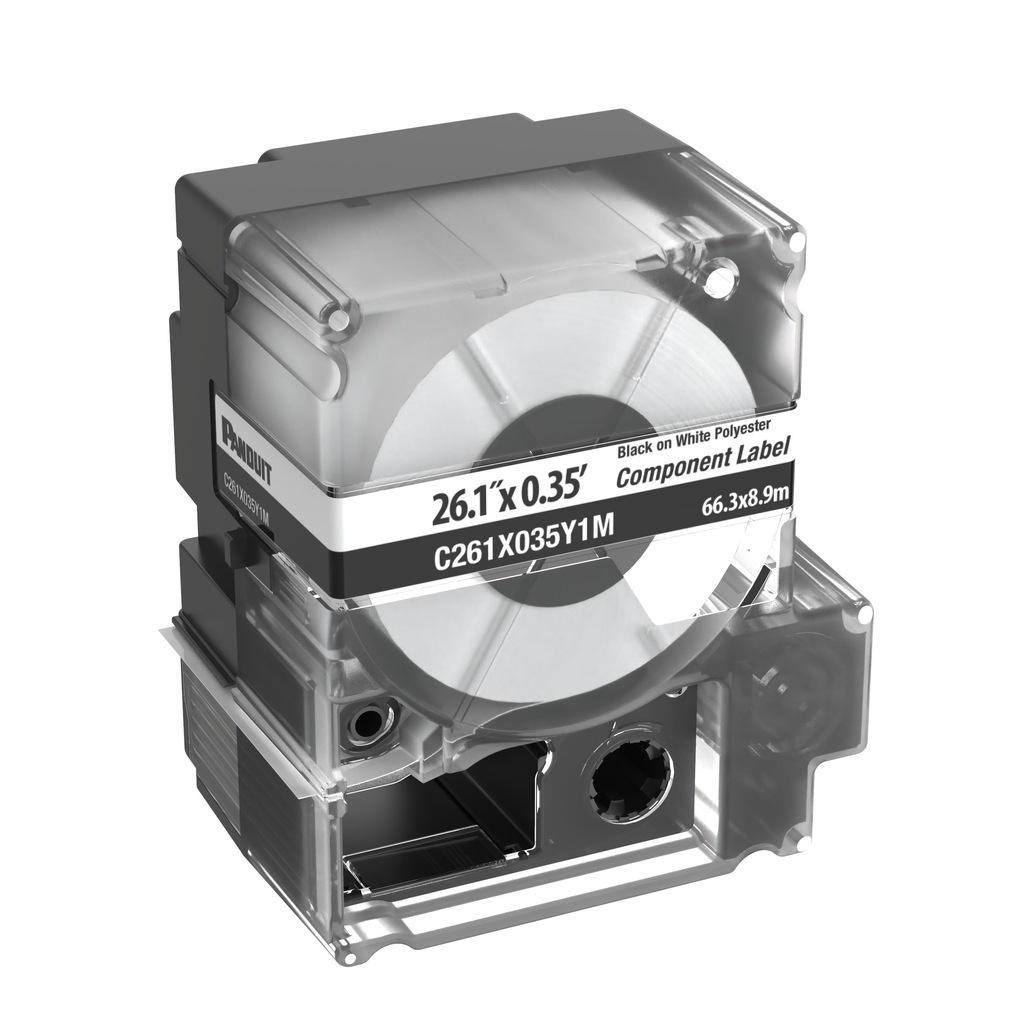 PXE™ C261X035Y1M MP Printer Network Component Label, Polyester, Wht, 0.38"x