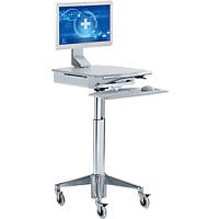 Cybernet Electronic PC Cart with Swivel Mount