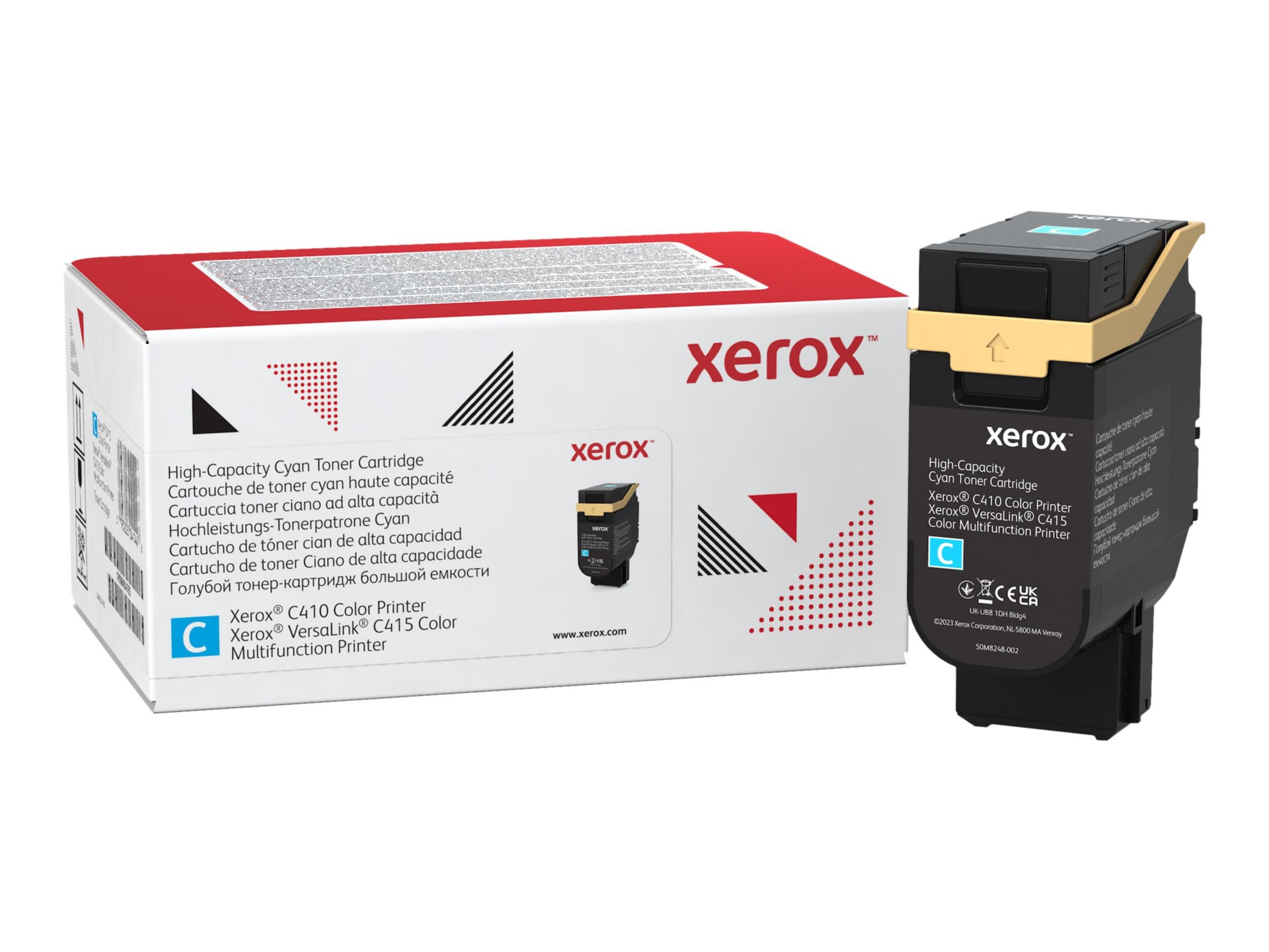 Xerox - High Capacity - cyan - original - toner cartridge - Use and Return
