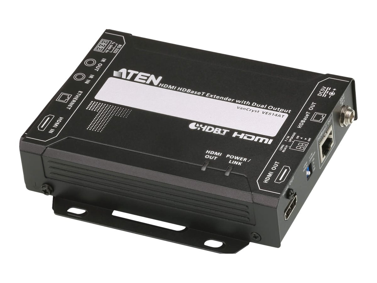 ATEN VanCryst VE814AT - video/audio/infrared/serial/network extender - HDBa