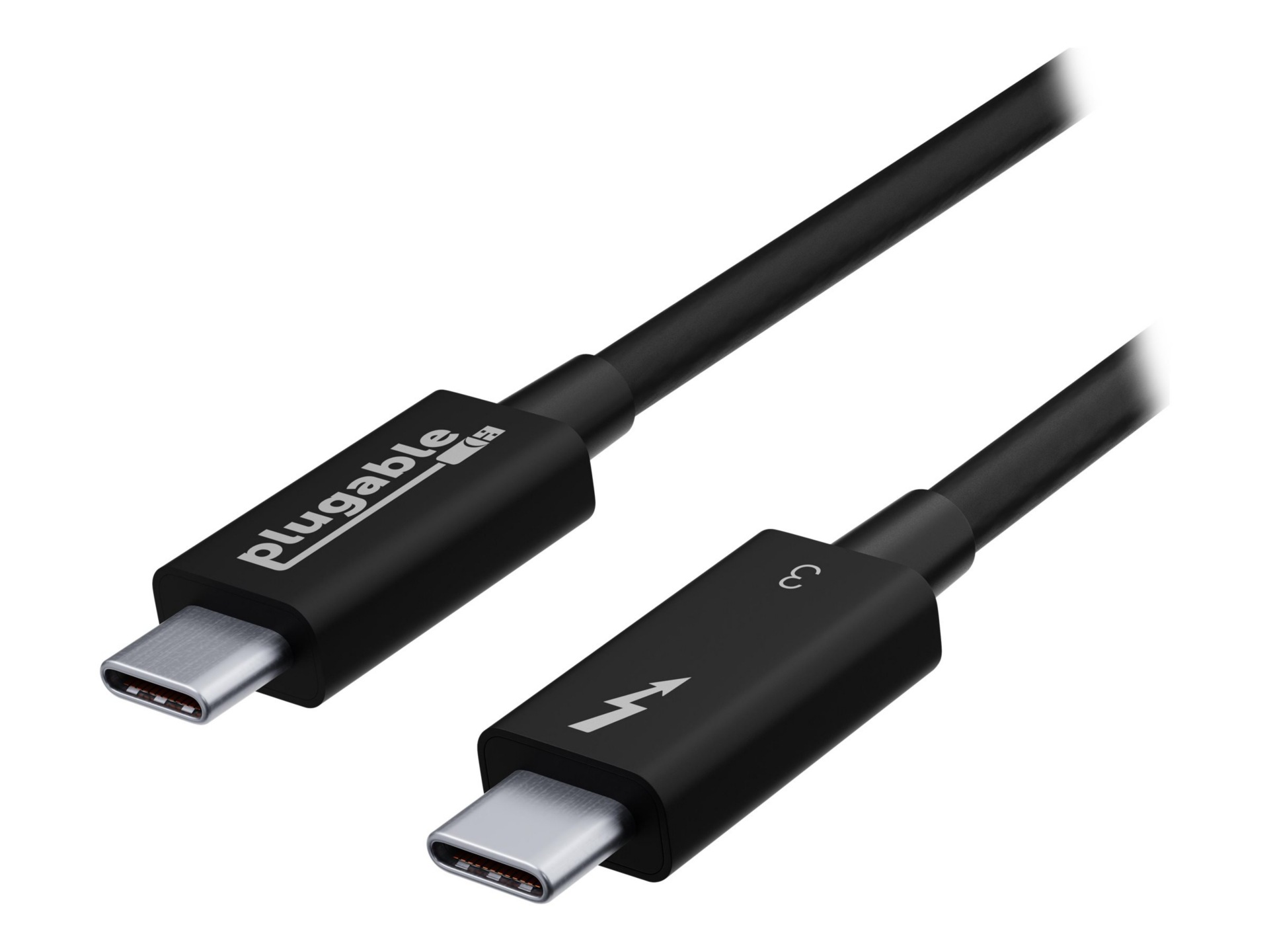 Plugable TBT3-20G2M - Thunderbolt cable - 24 pin USB-C to 24 pin USB-C - 2