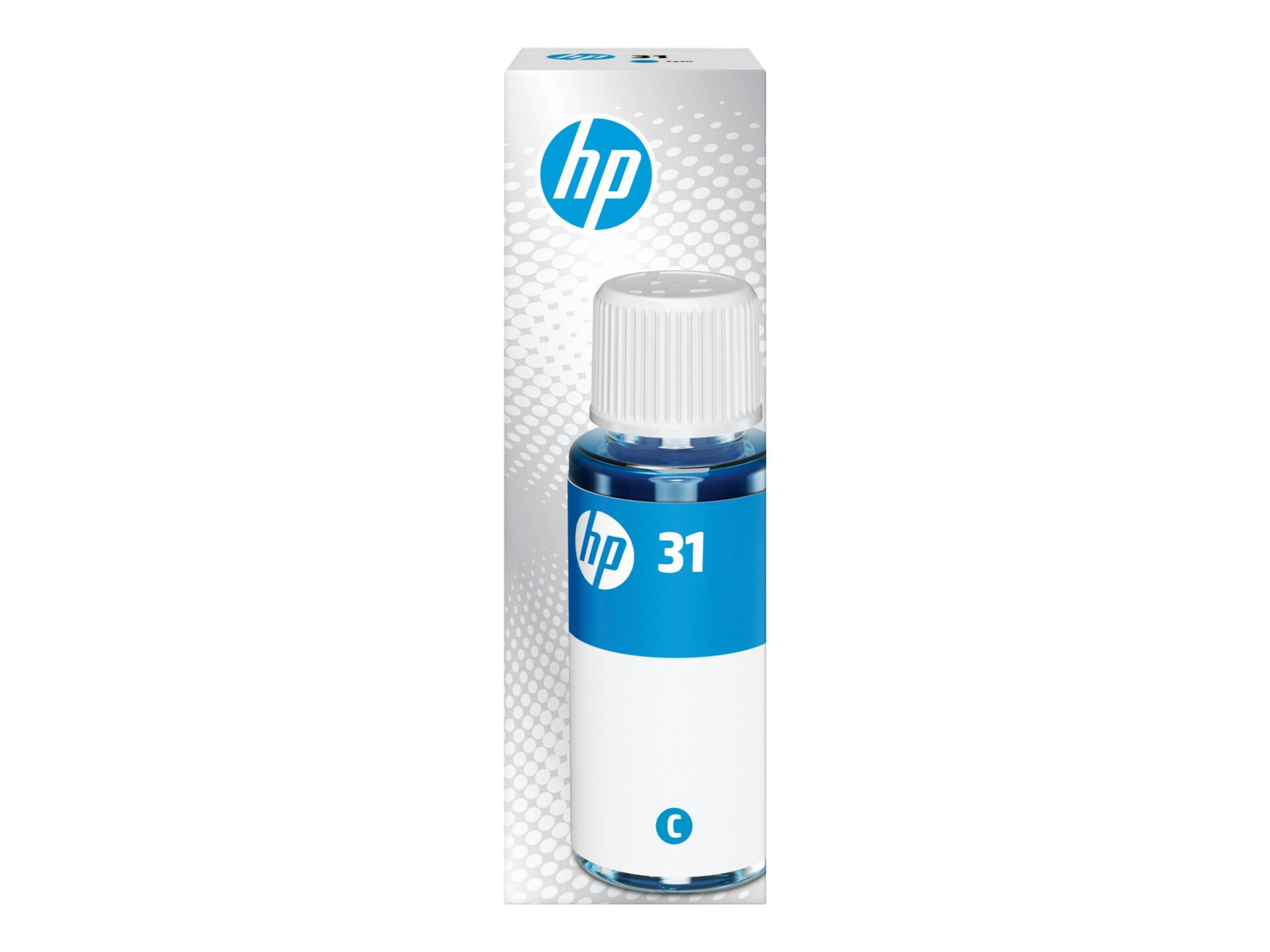 HP 31 70-ml Cyan Original Ink Bottle, 1VU26AN