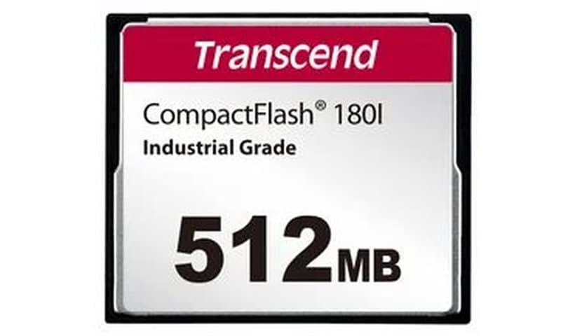 Transcend CF180I - flash memory card - 512 MB - CompactFlash