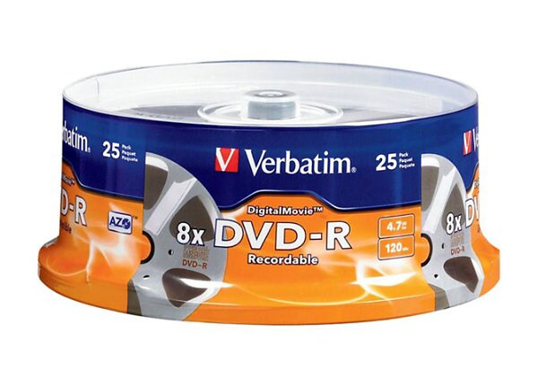 Verbatim DigitalMovie - DVD-R x 25 - 4.7 GB - storage media