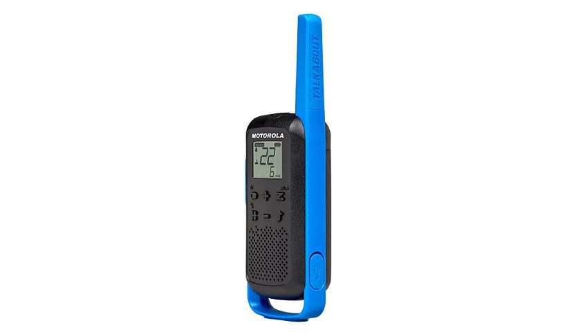 Motorola TALKABOUT T270 22-Channel FRS and GMRS Two Way Radio - Black and Blue