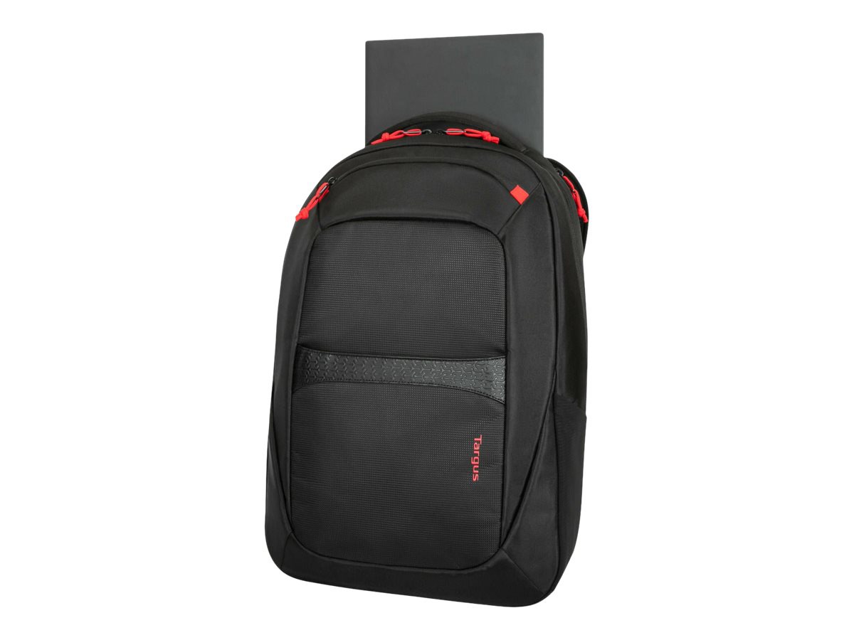 Targus Strike II TBB639GL Carrying Case (Backpack) for 17" to 18" Notebook - Black/Red