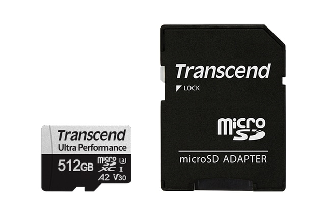 Transcend 512GB UHS-I U3 microSD Memory Card with Adapter