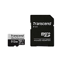 Transcend 512GB UHS-I U3 A2 microSD Memory Card with Adapter