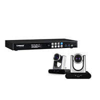 Lumens LC100 CaptureVision System with 2x VC-TR40 AI Auto-Tracking Camera Bundle - Black