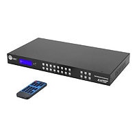 SIIG 8x8 HDMI 4K60Hz Matrix Switcher with LCD- 18Gbps- Downscaling - video/