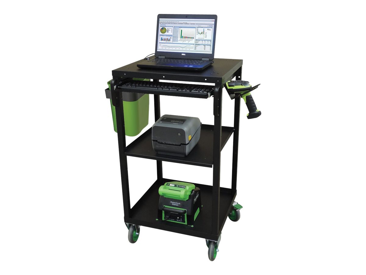 Newcastle Systems EC Series EC102NU2M - cart - mobile powered - black