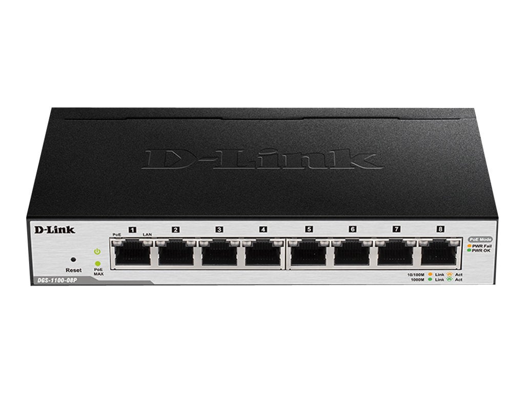 D-Link EasySmart Switch DGS-1100-08P - v2 - commutateur - 8 ports - intelligent