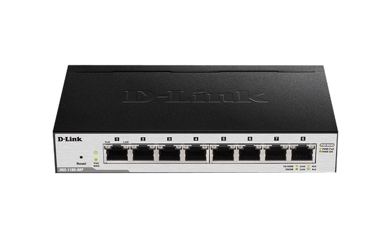 D-Link EasySmart Switch DGS-1100-08P - v2 - switch - 8 ports