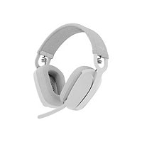 Logitech Zone Vibe 100 Lightweight Wireless Over Ear Headphones with Noise Canceling Microphone, Advanced Multipoint