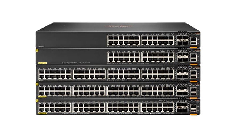 HPE Aruba 6200M 24G 4SFP+ Switch - commutateur - distance max. d'empilage de 10 km - 24 ports - Géré - Montable sur rack