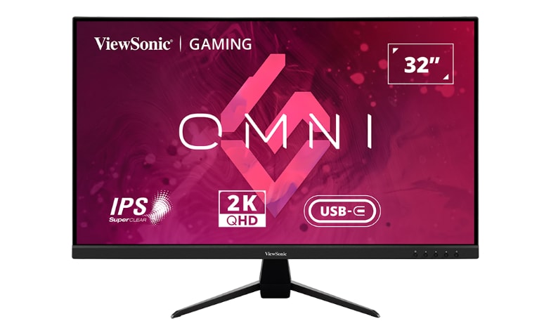 ViewSonic VX3267U-2K - 1440p Thin-Bezel IPS Monitor with 65W USB-C