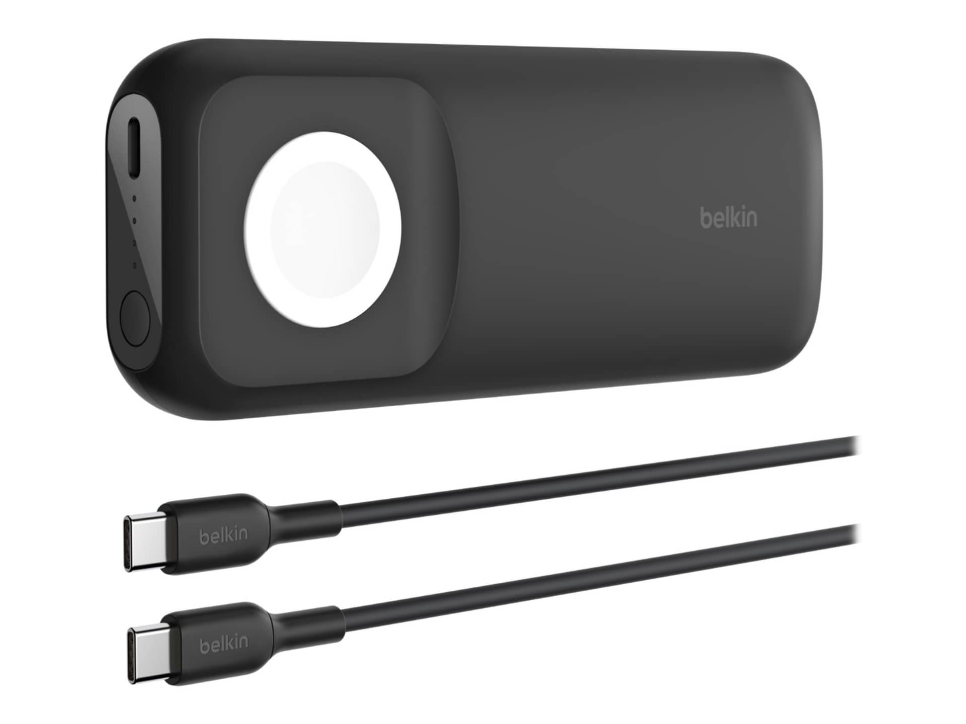 Belkin Wireless Charger for Apple Watch + Power Bank - 10K mAh - 1xUSB-C (20W) - with USB-C Cable - Black