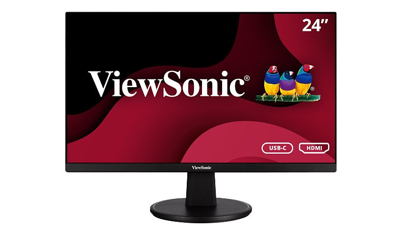 ViewSonic Value VA2447-MHU 24" Class Full HD LED Monitor - 16:9 - Black